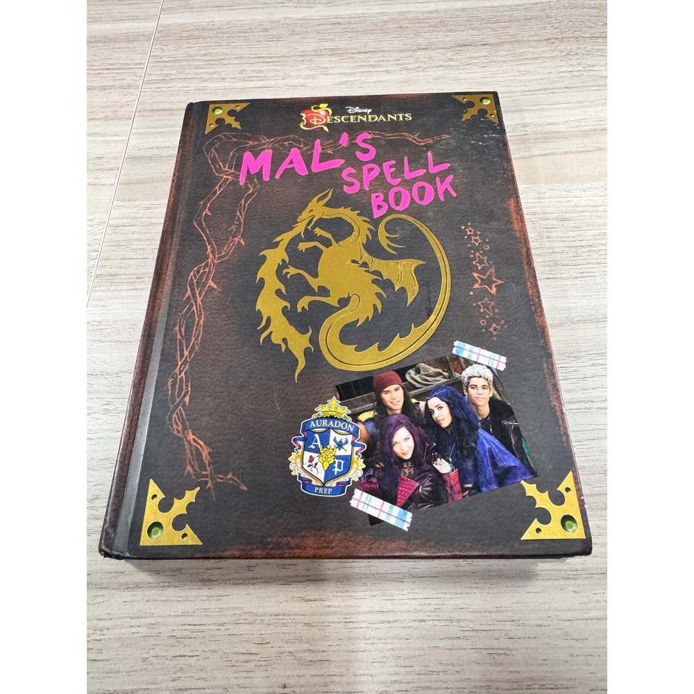 Disney Descendants Mal's Spell Book Hardcover First Edition 2015 Disney Press